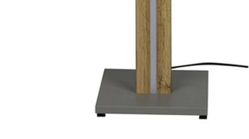 Stehleuchte Spot light aus Textil in Weiß SPOT LIGHT Stehleuchte Yaren Eiche & Weiß - Höhe ca. 155 cm