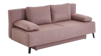 Schlafsofa Restyl aus Stoff in Pink Schlafsofa Sweet rosé Stoffbezug 55-6498 - Breite ca. 193 cm