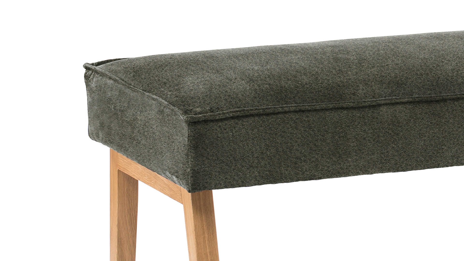 Polsterbank Standard furniture factory aus Stoff in Dunkelgrün Polsterbank Lagos dunkelgrüner Bezug Arizona 4421 - Länge ca. 130 cm