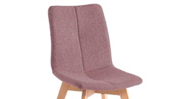 Polsterstuhl Standard furniture factory aus Stoff in Pink Polsterstuhl Tokio 1 altrosa Stoffbezug Lars 27 & Buchenholzfüße
