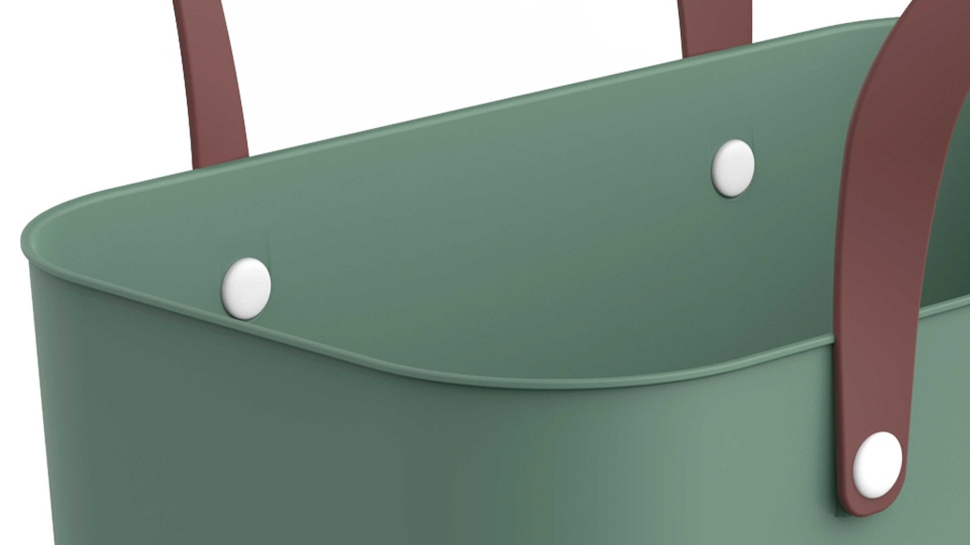 Tasche Rotho aus Kunststoff in Grün rotho modulares Recycling Müllsystem Albula - Multibag Style Mistelzweiggrün - ca. 25 Liter