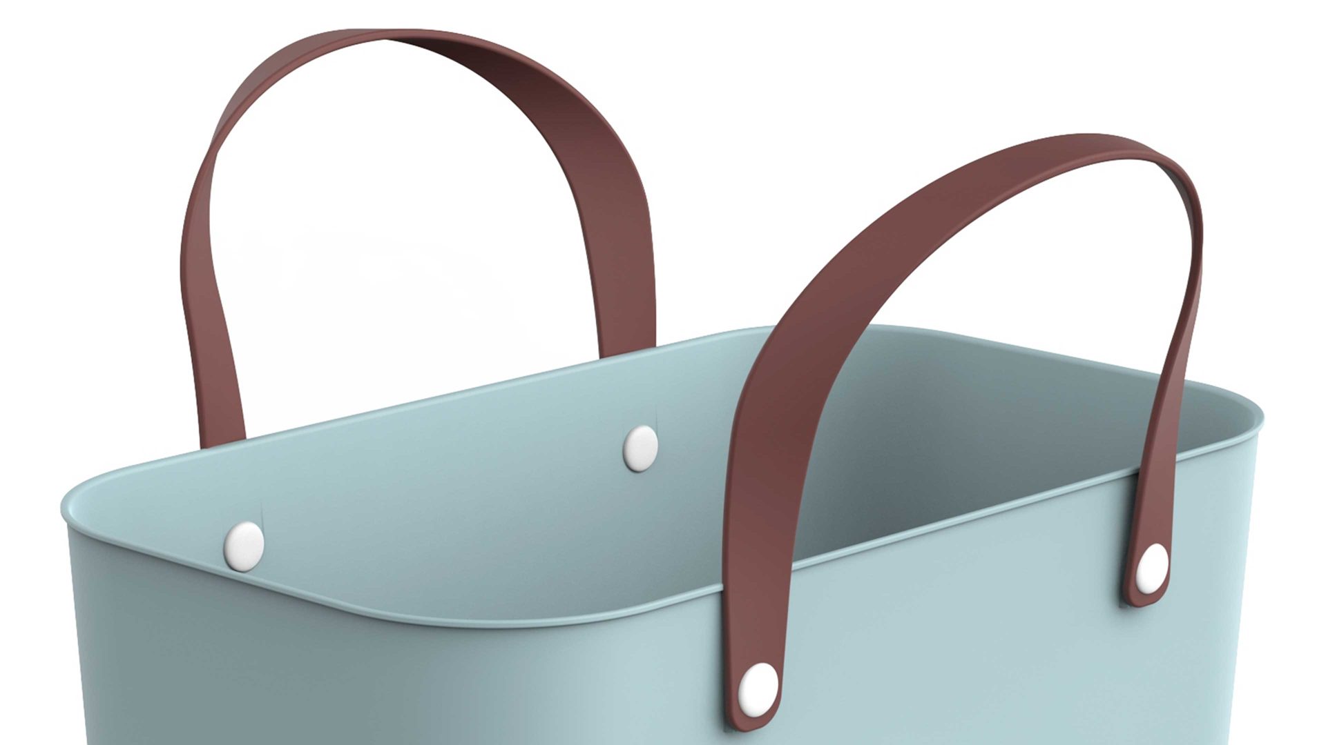 Tasche Rotho aus Kunststoff in Hellblau rotho modulares Recycling Müllsystem Albula - Multibag Style Türkis - ca. 25 Liter