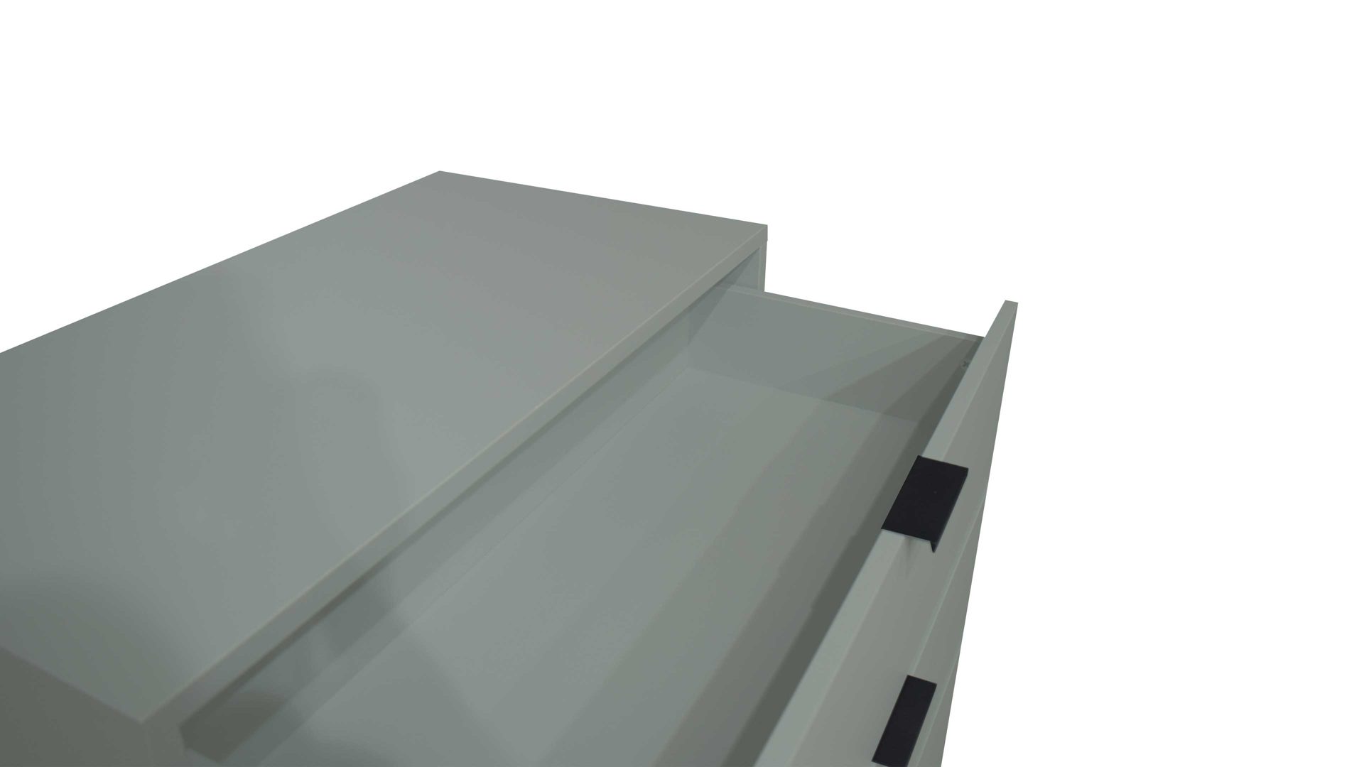 Schubladenkommode Mäusbacher aus Holz in Hellgrün Kommodenserie Bonnie - Schubladenkommode pinengrüner Mattlack - vier Schubladen, Breite ca. 119 cm