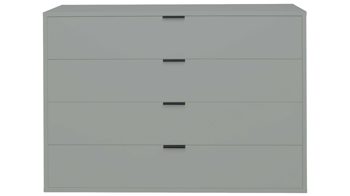 Schubladenkommode Mäusbacher i.i. aus Holz in Hellgrün Kommodenserie Bonnie - Schubladenkommode pinengrüner Mattlack - vier Schubladen, Breite ca. 119 cm
