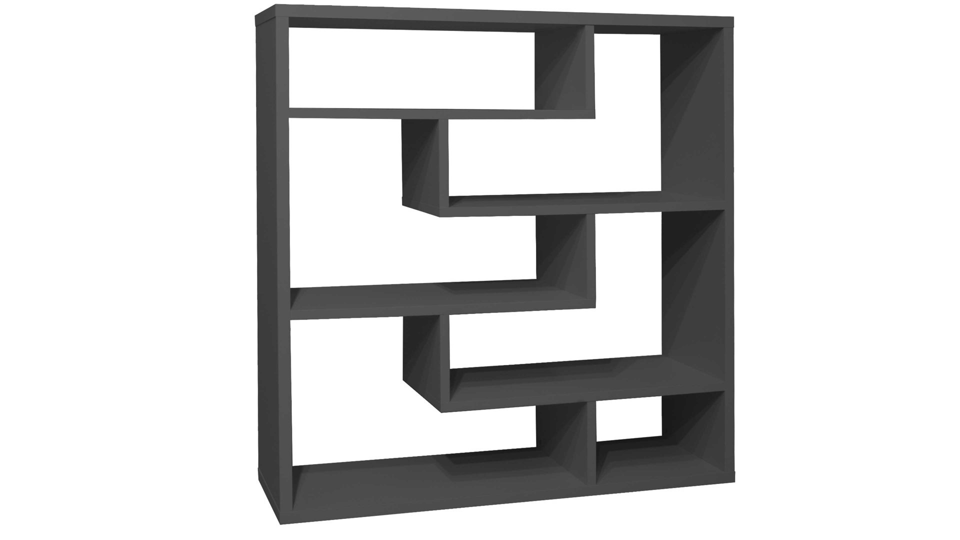 Raumteiler Mäusbacher i.i. aus Holz in Anthrazit Raumteiler Tetrix anthrazitfarbener Mattlack - ca. 130 x 134 cm