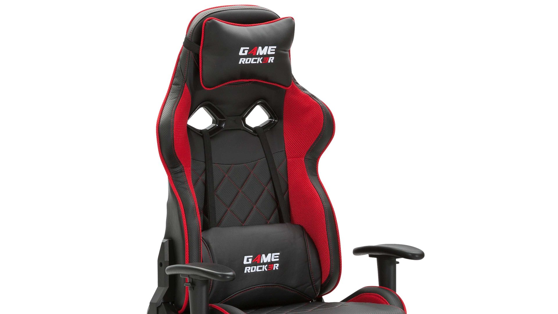 Game-Drehstuhl Duo collection aus Stoff in Rot Gaming-Drehstuhl Game Rocker Rot & Schwarz