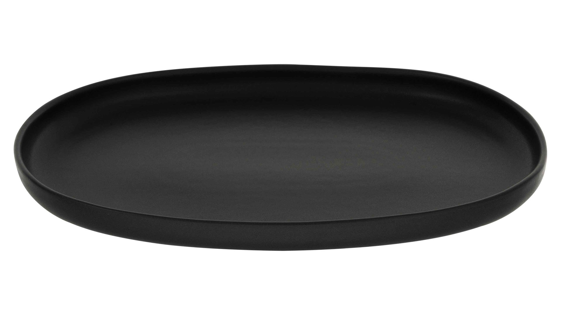 Servierplatte Creatable aus Keramik in Schwarz CREATABLE Uno – Servierplatte schwarzes Steinzeug – ca. 23 x 33 cm