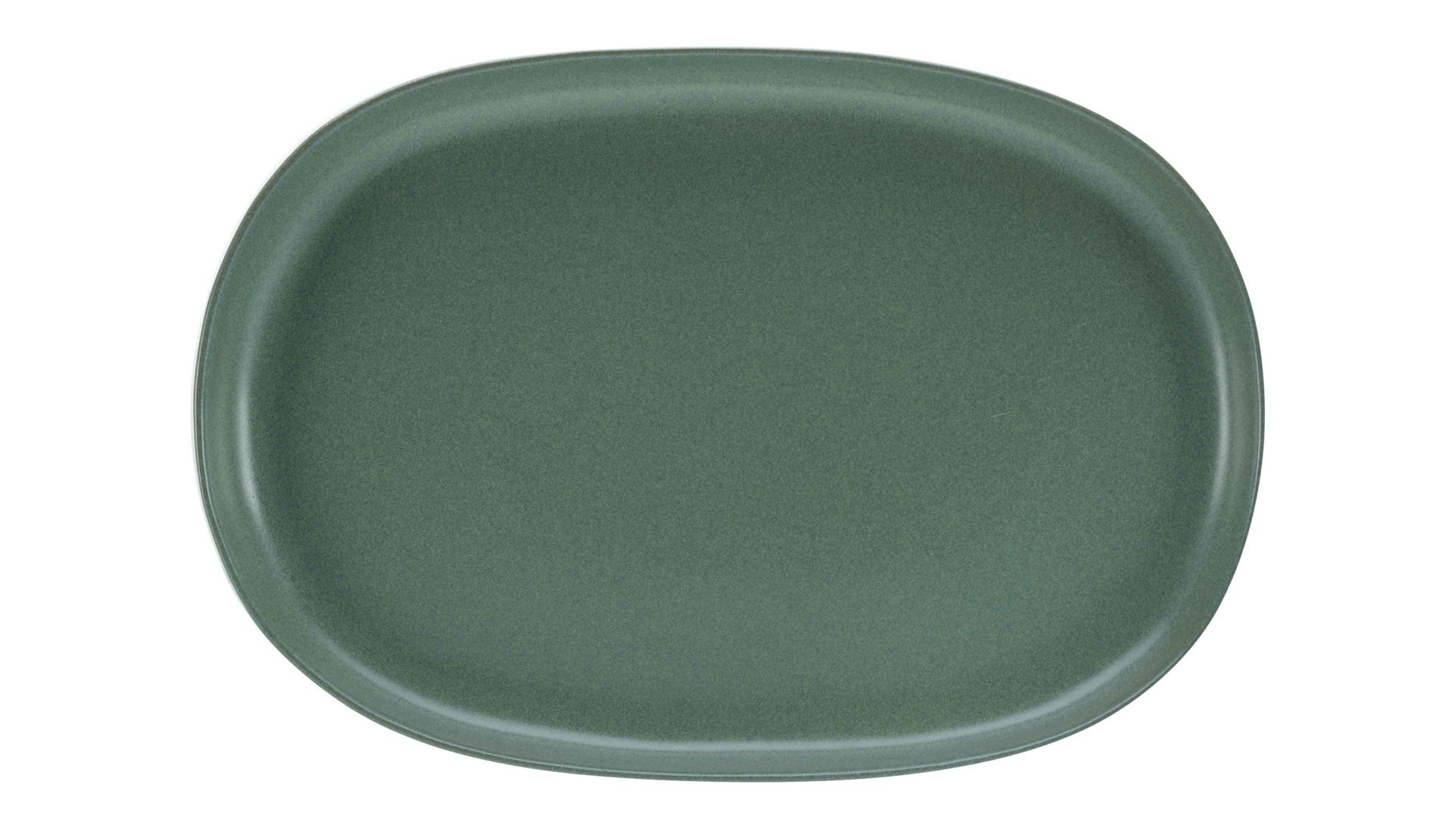Servierplatte Creatable aus Keramik in Grün CREATABLE Uno – Servierplatte grünes Steinzeug – ca. 23 x 33 cm