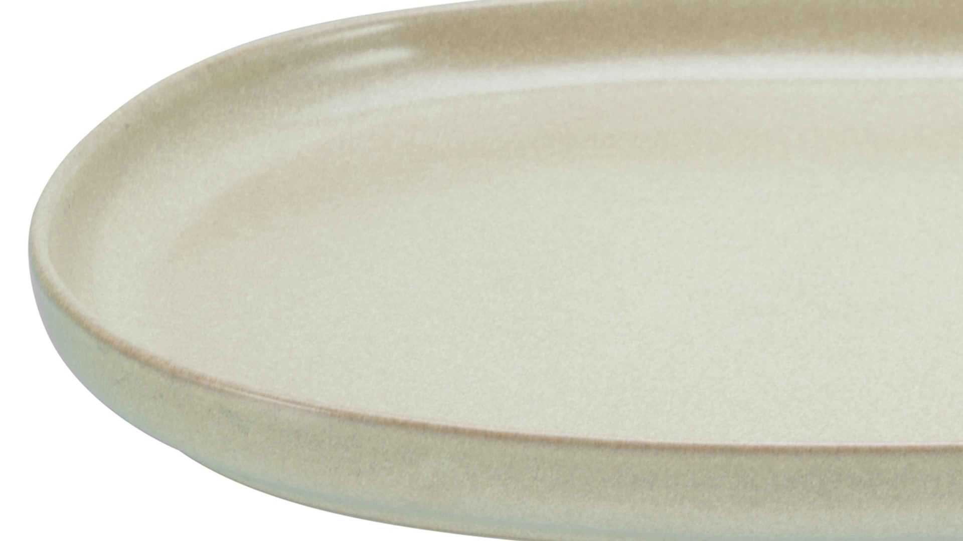 Servierplatte Creatable aus Keramik in Beige CREATABLE Uno – Servierplatte sandfarbenes Steinzeug – ca. 23 x 33 cm