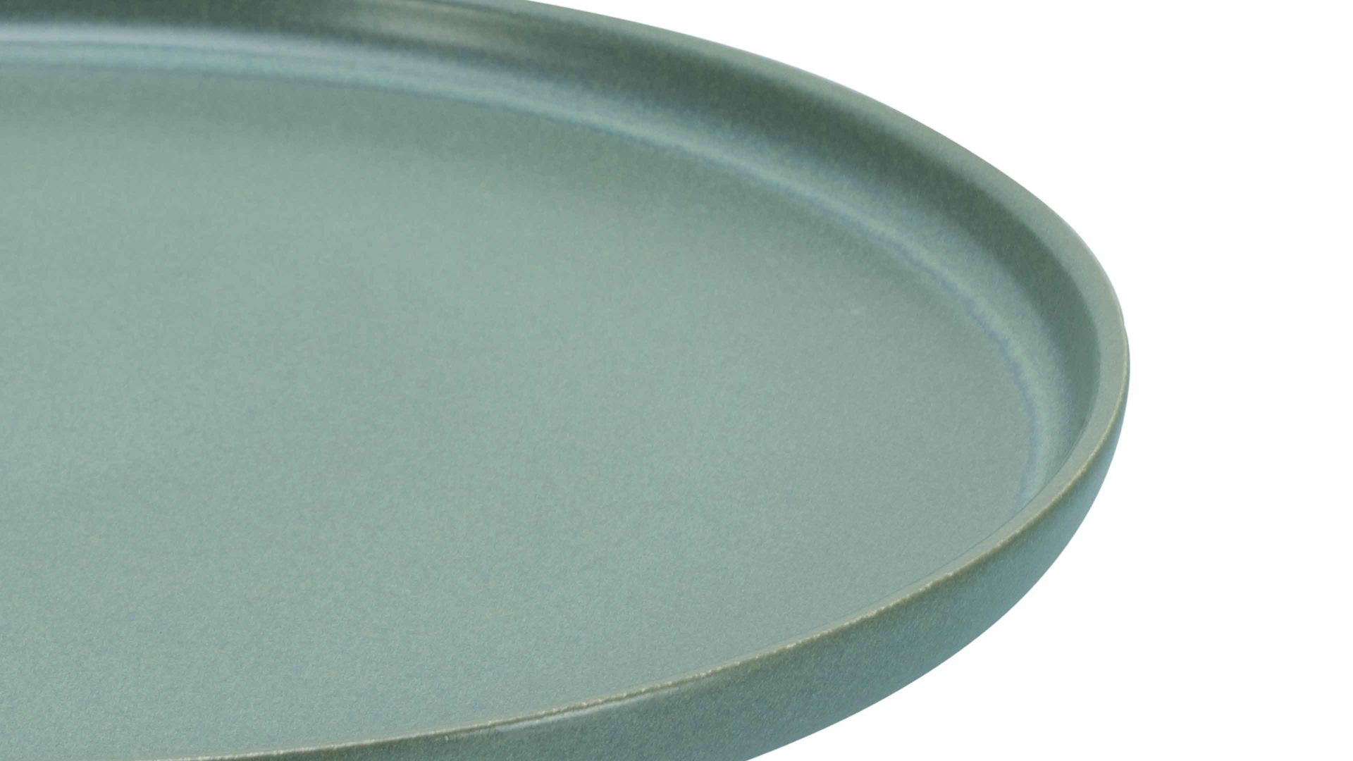Servierplatte Creatable aus Keramik in Grün CREATABLE Uno – Gourmetplatte grünes Steinzeug – Durchmesser ca. 33 cm
