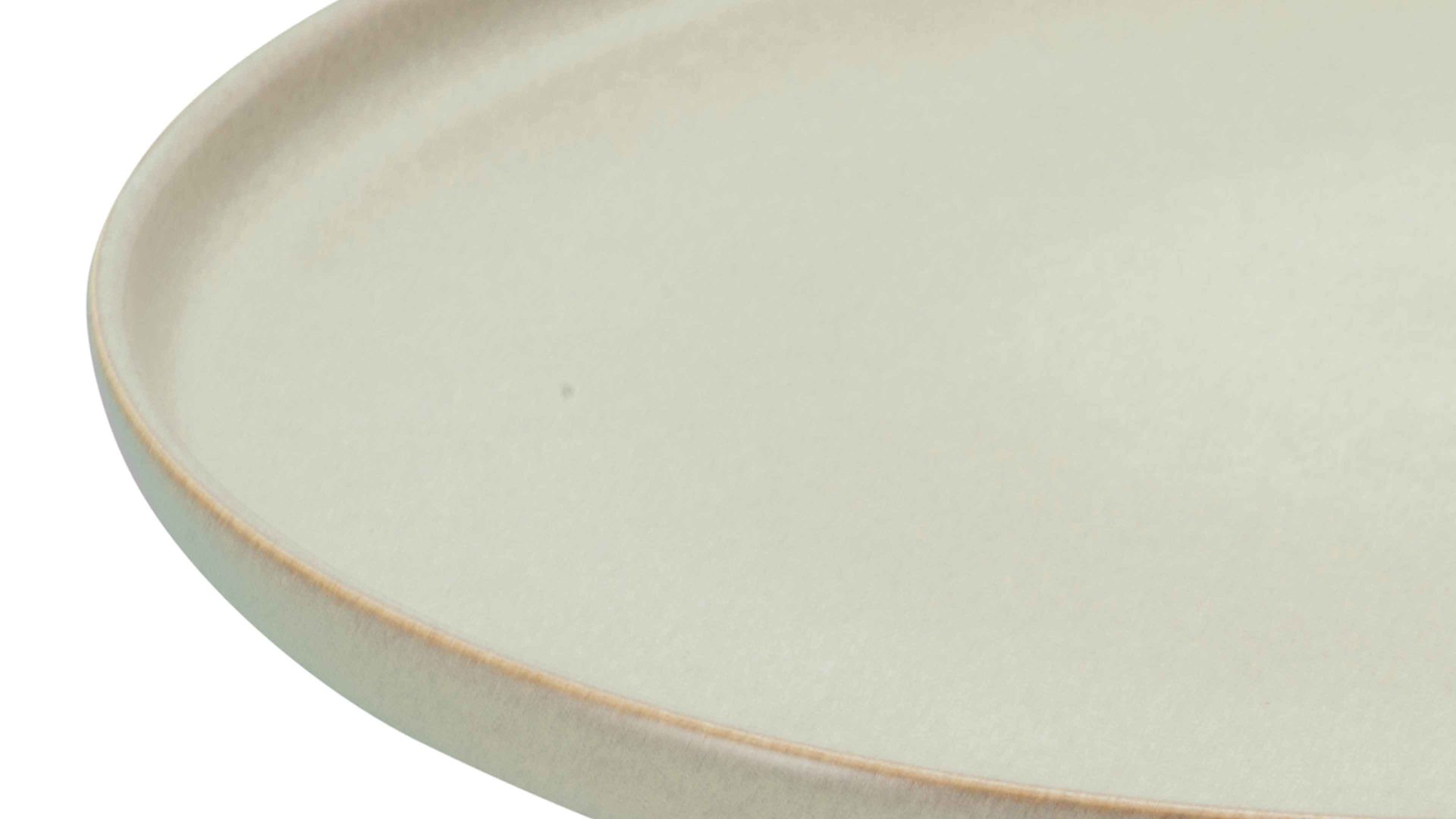 Servierplatte Creatable aus Keramik in Beige CREATABLE Uno – Gourmetplatte sandfarbenes Steinzeug – Durchmesser ca. 33 cm