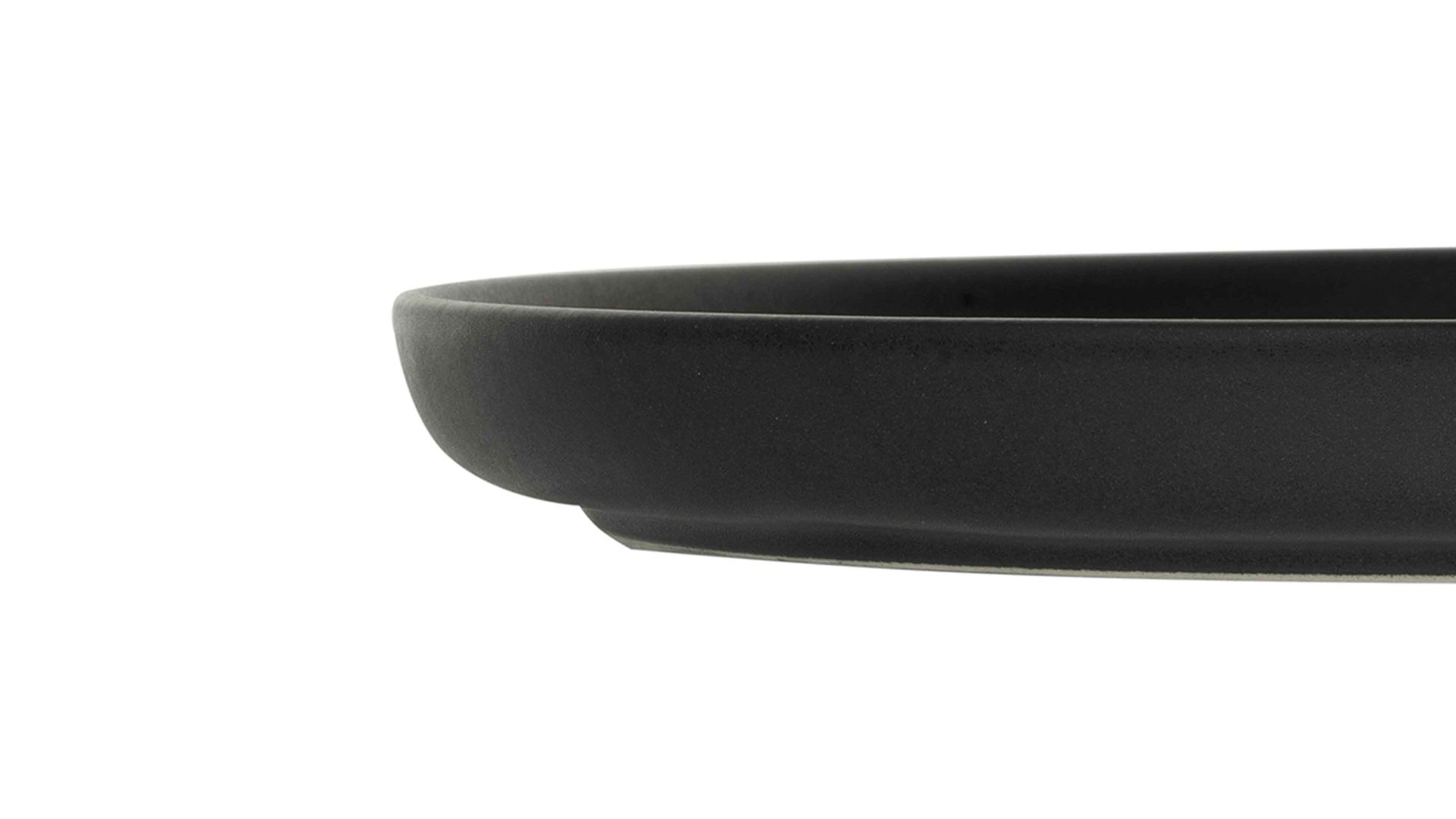 Servierplatte Creatable aus Keramik in Schwarz CREATABLE Uno – Gourmetplatte schwarzes Steinzeug – Durchmesser ca. 33 cm