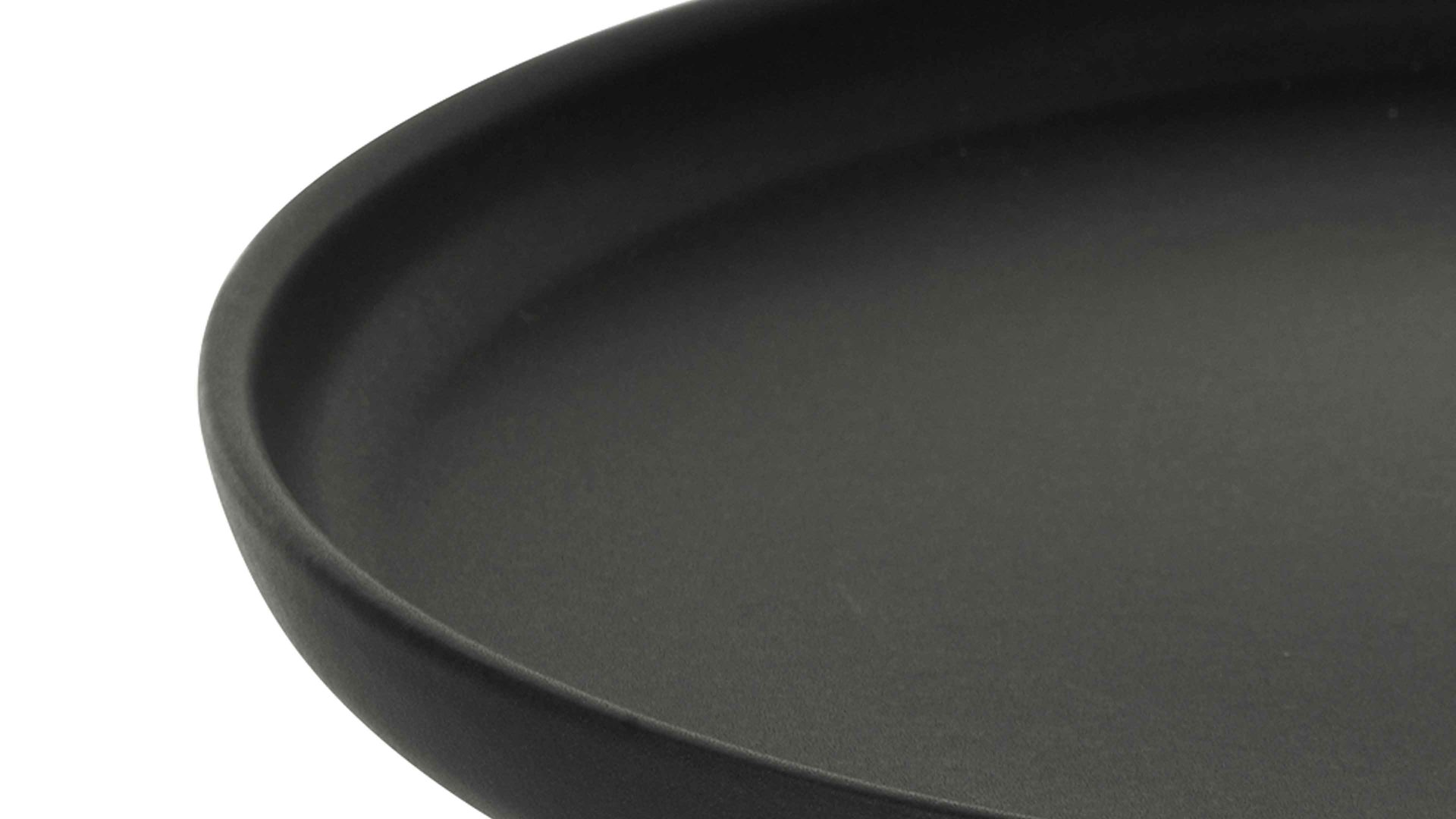 Essteller Creatable aus Keramik in Schwarz CREATABLE Uno – Speiseteller schwarzes Steinzeug – Durchmesser ca. 28 cm