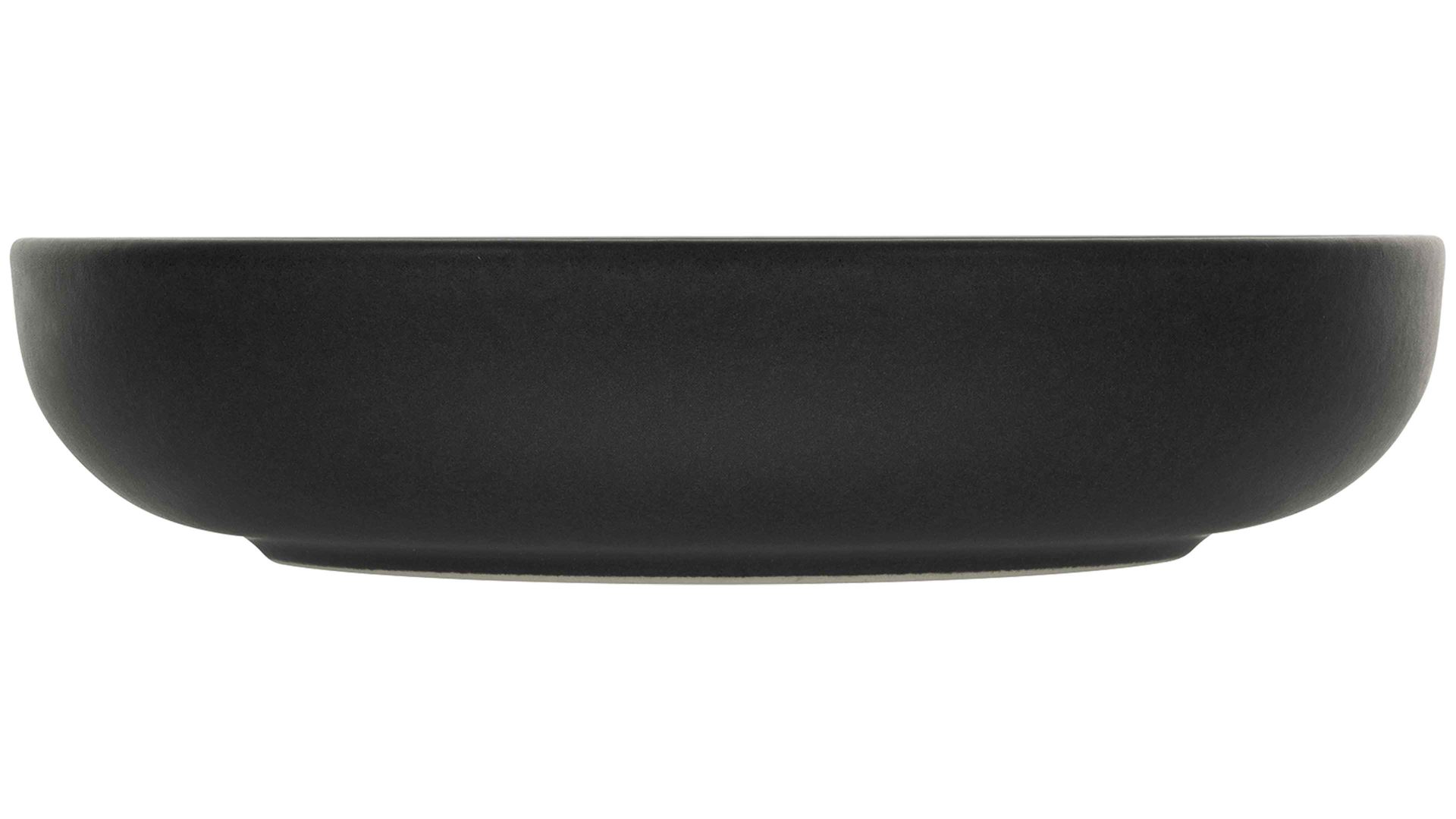 Suppenteller Creatable aus Keramik in Schwarz CREATABLE Uno – Suppenteller schwarzes Steinzeug – Durchmesser ca. 22 cm