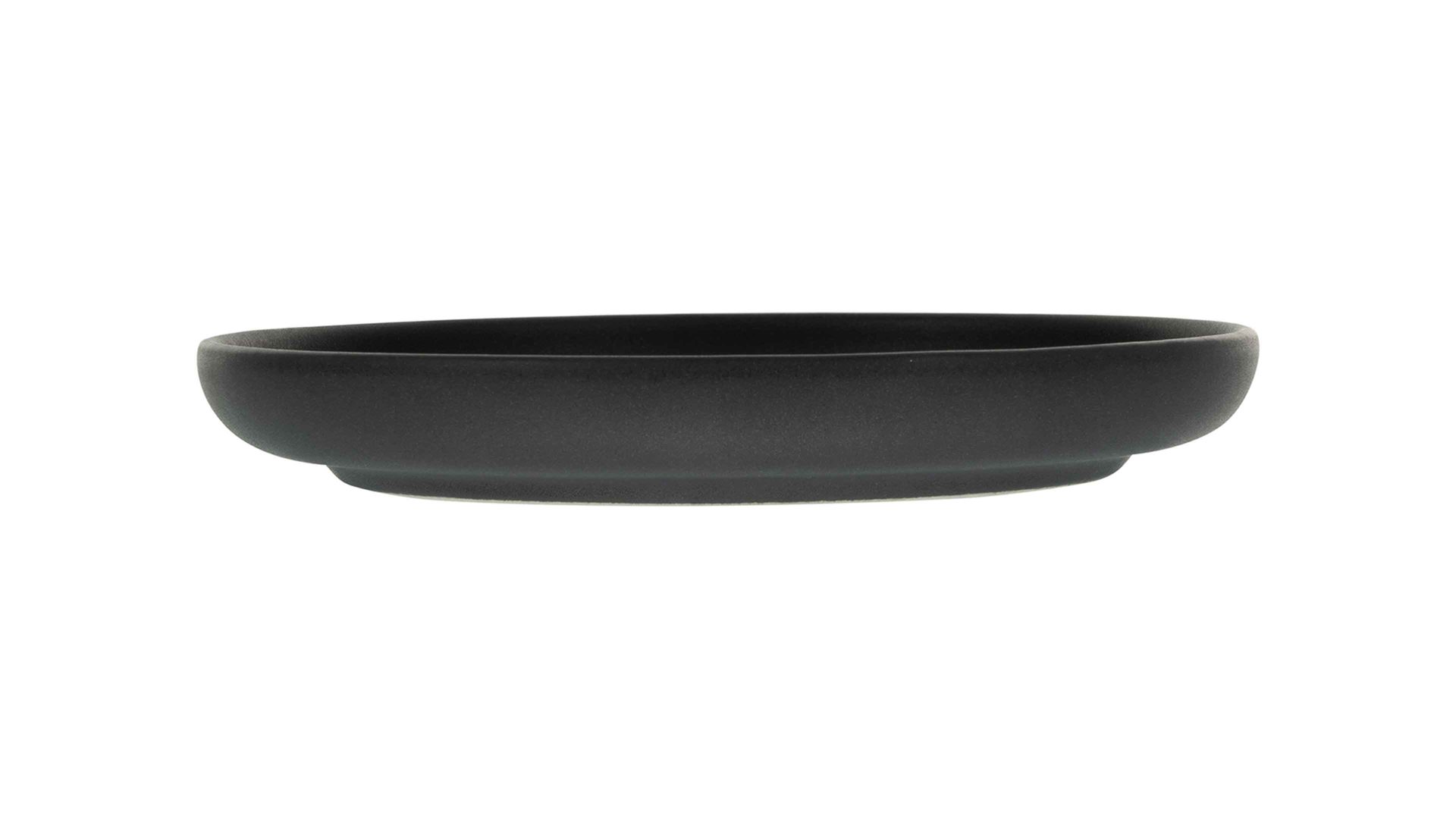 Kuchen- / Frühstücks- / Dessertteller Creatable aus Keramik in Schwarz CREATABLE Uno – Brotteller schwarzes Steinzeug – Durchmesser ca. 18 cm