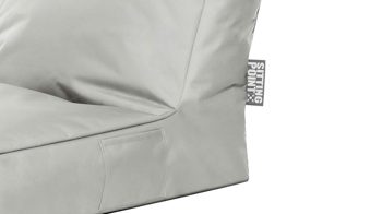 Sitzsack-Liege Magma sitting point aus Kunstfaser in Hellgrau SITTING POINT Funktions-Sitzsack twist scuba® graue Kunstfaser - ca. 300 Liter
