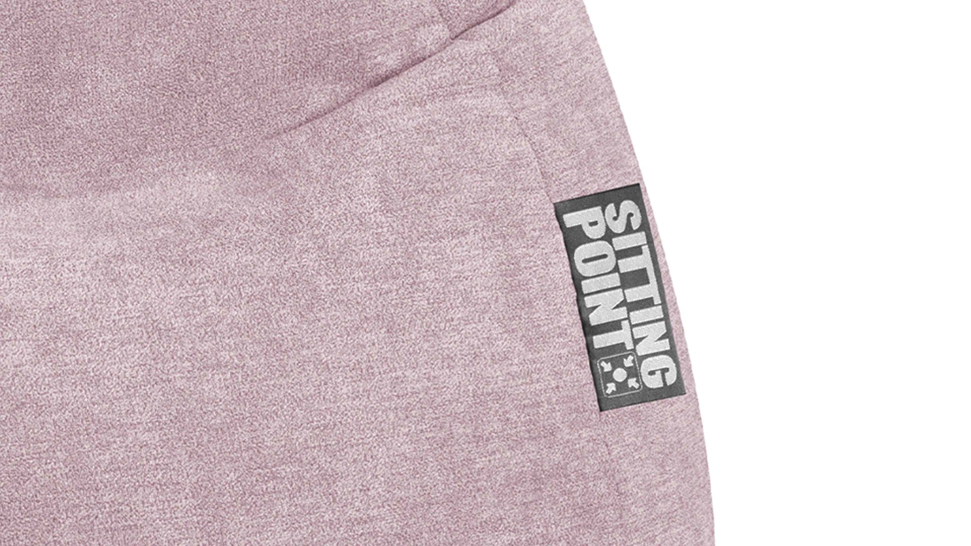 Sitzsack Magma sitting point aus Kunstfaser in Rosa SITTING POINT beanbag alfa XL - lässiger Sitzsack altrosé Velours 053 – ca. 220 Liter