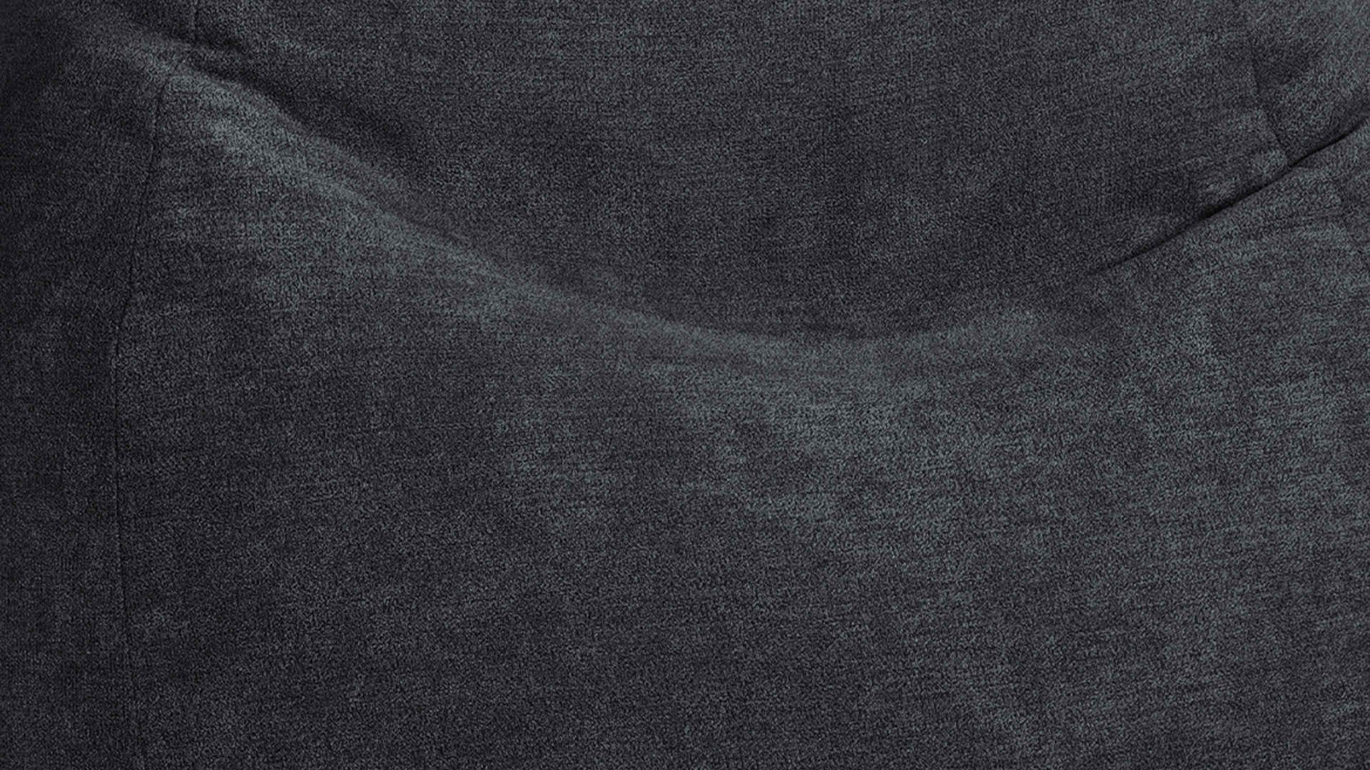 Sitzsack Magma sitting point aus Kunstfaser in Schwarz SITTING POINT beanbag alfa XXL - lässiger Sitzsack schwarzer Velours 001 – ca. 300 Liter