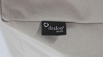 Sitzsack-Hocker Magma sitting point aus Kunstfaser in Hellgrau SITTING POINT Sitzsack-Hocker dotcom outside als Kleinmöbel graue Outdoor-Kunstfaser – Durchmesser ca. 60 cm