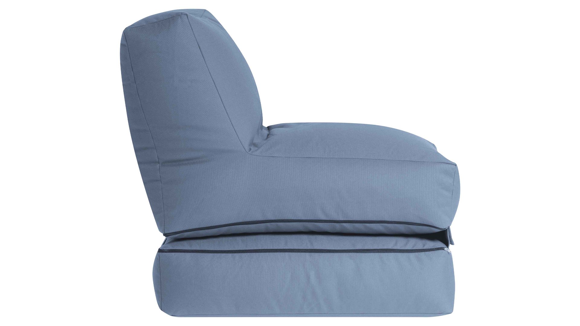 Sitzsack-Liege Magma sitting point aus Kunstfaser in Blau SITTING POINT Sitzsack-Sessel twist outside blaue Outdoor-Kunstfaser - ca. 300 Liter