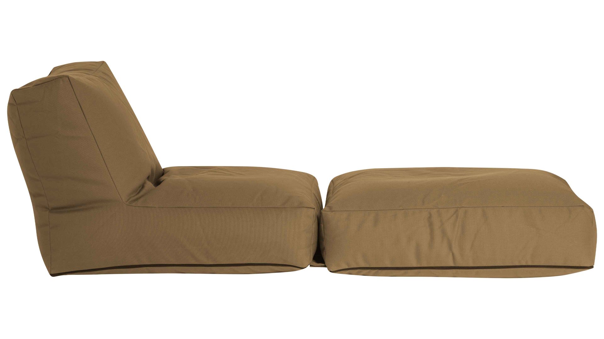 Sitzsack-Liege Magma sitting point aus Kunstfaser in Braun SITTING POINT Sitzsack-Sessel twist outside braune Outdoor-Kunstfaser - ca. 300 Liter