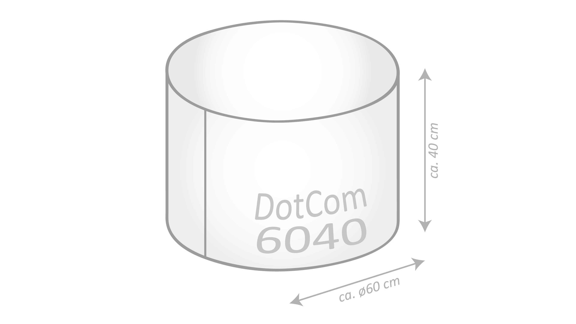 Sitzsack-Hocker Magma sitting point aus Kunstfaser in Braun SITTING POINT Sitzsack-Hocker dotcom outside als Kleinmöbel braune Outdoor-Kunstfaser – Durchmesser ca. 60 cm