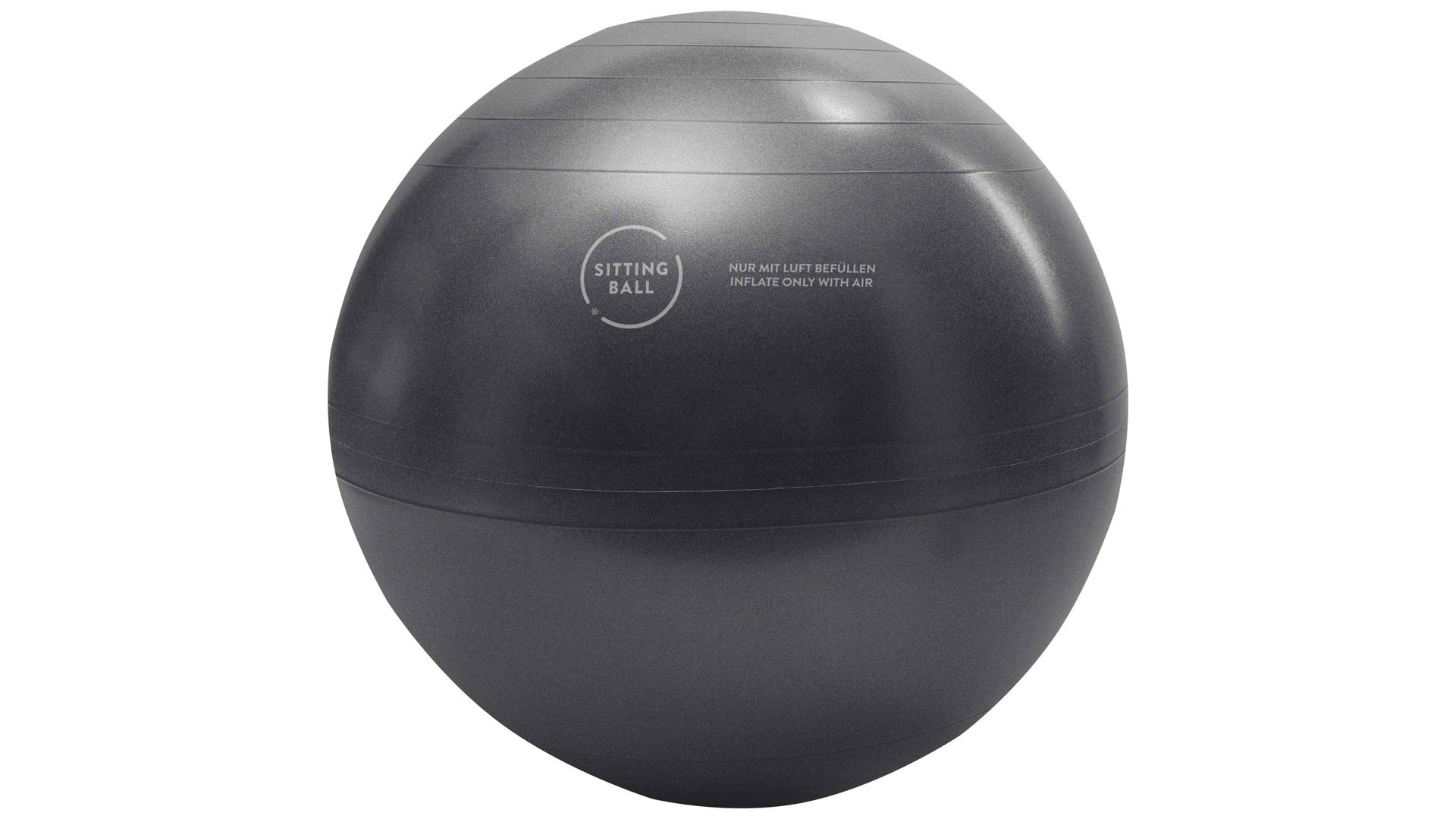 Sitzball Magma sitting point aus Kunstfaser in Gelb SITTING BALL® Felt senffarbener Bezug – Durchmesser ca. 65 cm