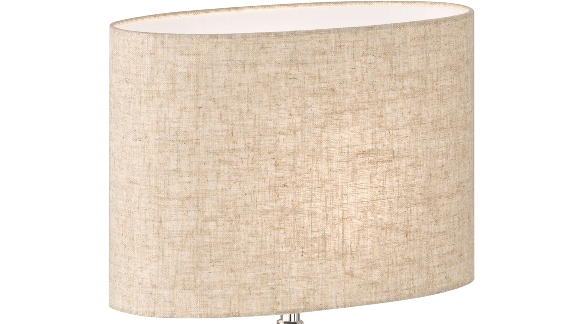 Tischleuchte Fh fischer & honsel aus Textil in Beige FH Tischleuchte Tobse holzfarbene Keramik & Leinen - Höhe ca. 53 cm