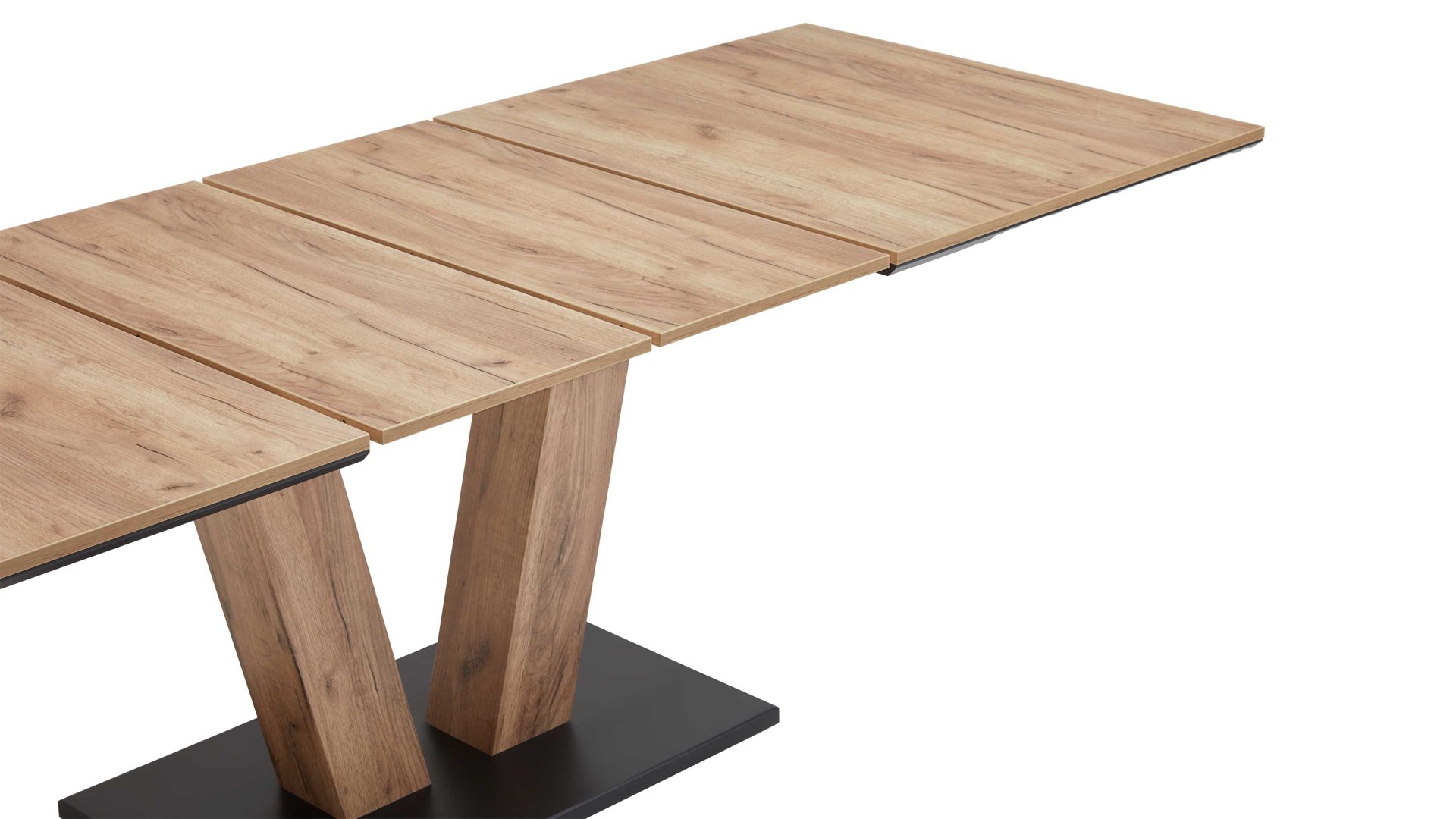 Auszugtisch Niehoff sitzmoebel aus Holz in Holzfarben NIEHOFF SITZMÖBEL Auszugtisch Milton Struktureiche Terra  – ca. 140 - 220 x 90 cm