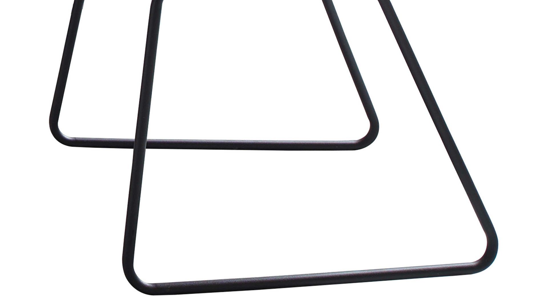 Polsterstuhl Niehoff sitzmoebel aus Stoff in Braun NIEHOFF SITZMÖBEL Polsterstuhl Milton moccafarbene Mikrofaser Aberdeen & schwarzes Eisengestell