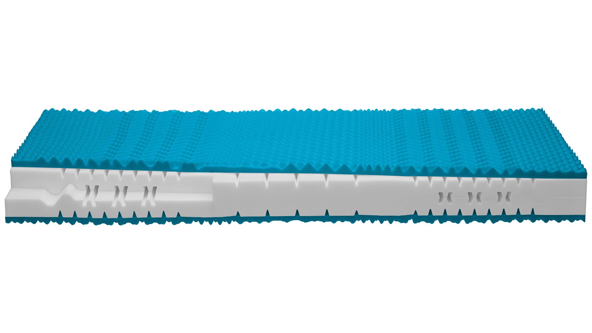 Kaltschaummatratze comfortmaster besser sitzen, liegen, leben aus Stoff in Weiß Comfortmaster Matratze Comfort S H3 Kaltschaum – Liegefläche ca. 70 x 180 cm