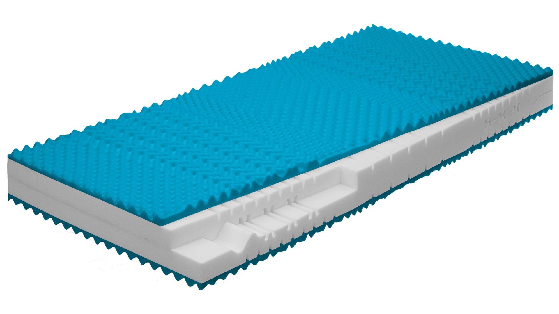 Kaltschaummatratze comfortmaster besser sitzen, liegen, leben aus Stoff in Weiß Comfortmaster Matratze Comfort S H2, Kaltschaum – Liegefläche ca. 100 x 220 cm