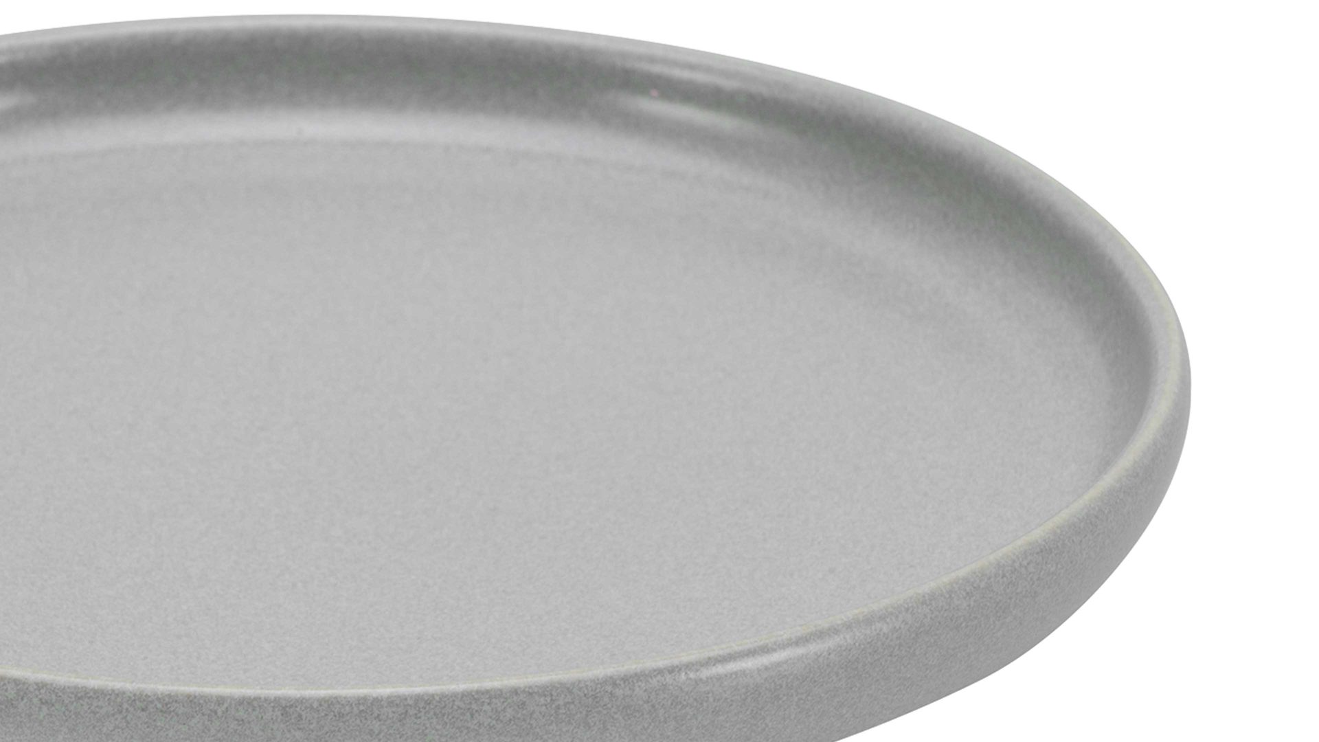 Kuchen- / Frühstücks- / Dessertteller Creatable aus Keramik in Grau CREATABLE Uno – Brotteller graues Steinzeug – Durchmesser ca. 18 cm