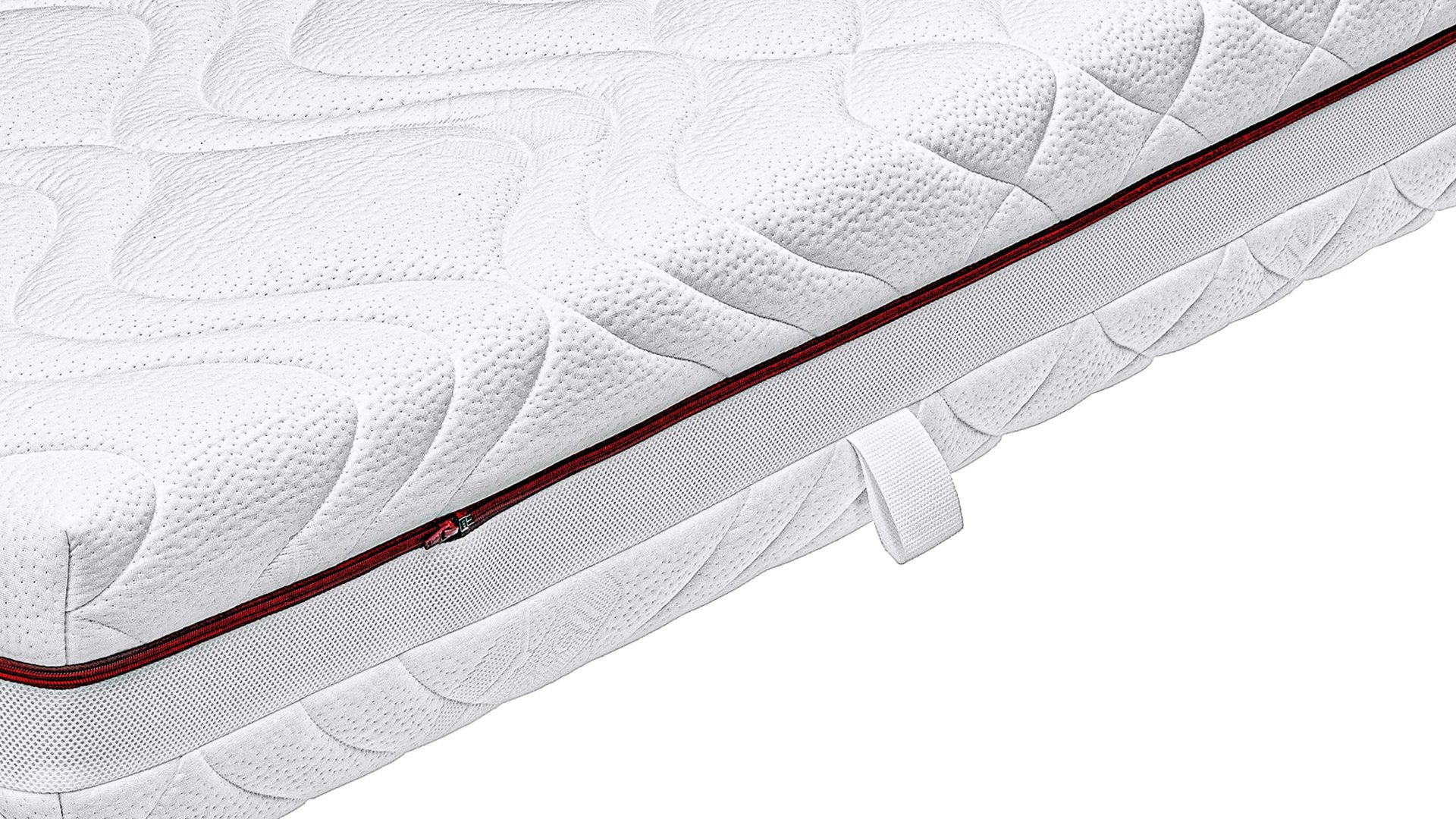 Federkernmatratze comfortmaster besser sitzen, liegen, leben aus Stoff in Weiß Comfortmaster Matratze Exklusiv T H3, Taschenfederkern – Liegefläche ca. 80 x 220 cm