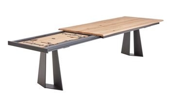 Mehrpreis Venjakob aus Holz in Holzfarben VENJAKOB Esstischsystem Chic ET674 Frontauszugssystem mit Klappeinlage Funktions-Mehrpreis - ca. 65 x 100 cm