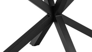 Esstisch Actona group aus Keramik in Schwarz Esstisch Heaven Schwarz & Metall - ca. 135 x 80 cm