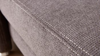 Ecksofa modulmaster aus Stoff in Dunkelgrau Modulmaster MM-ZE1106 - Wohnlandschaft graue Chenille Belle & Alufüße - Stellfläche ca. 338 x 270 cm