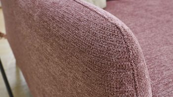 Ecksofa modulmaster aus Stoff in Rosa Modulmaster MM-ZE1130 - Ecksofa rosé Webstoff Famosa wine & schwarze Alufüße - Stellfläche ca. 270 x 194 cm