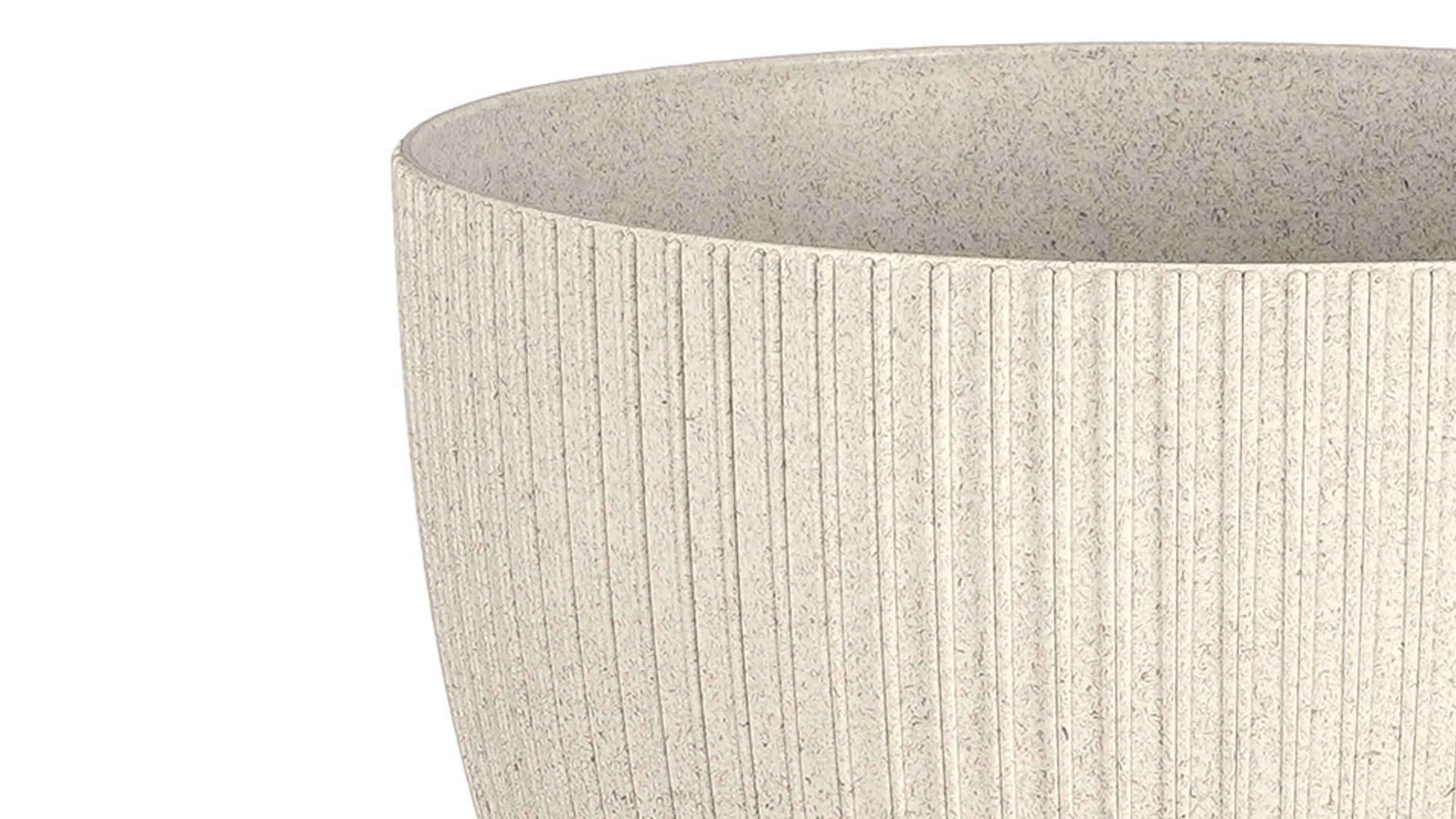 Pflanzkübel Edelman® aus Kunststoff in Weiß Pflanzschale Doppio weißer Kunststoff - Durchmesser ca. 24 cm