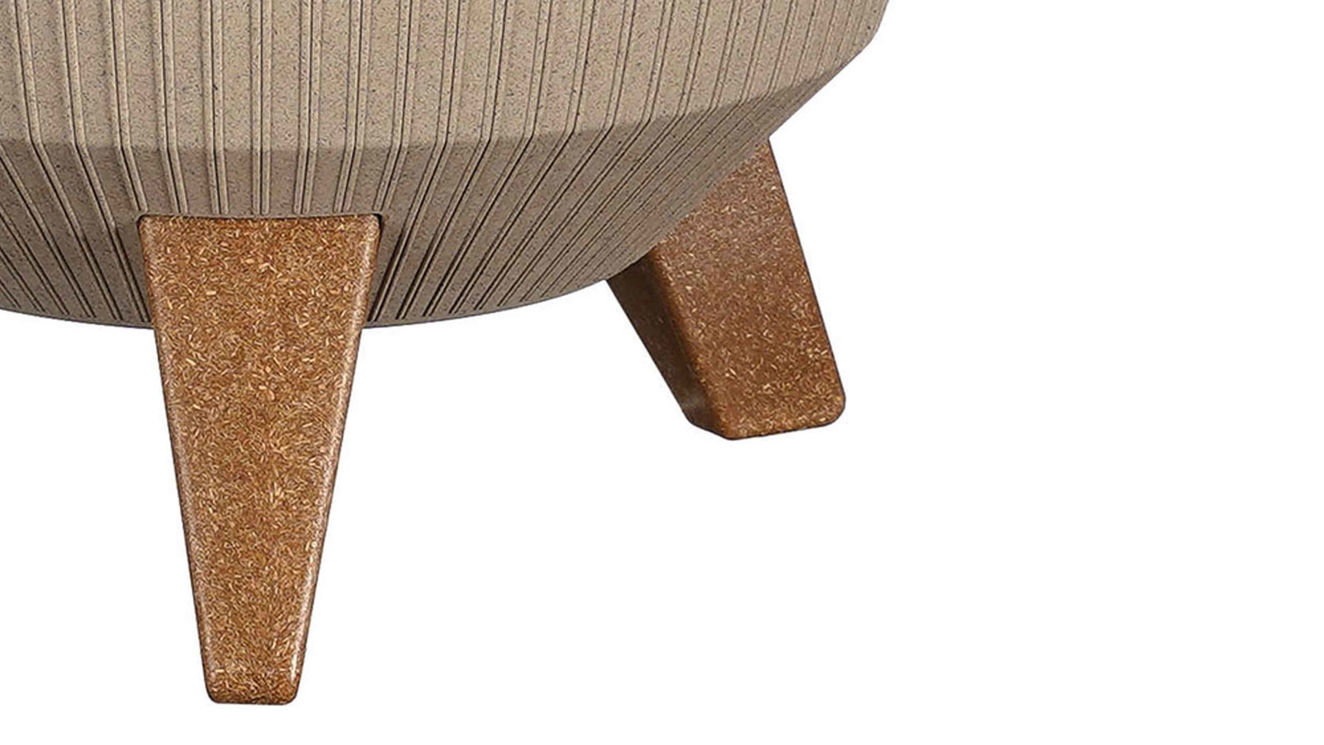 Pflanzkübel Edelman® aus Kunststoff in Hellbraun Pflanzschale Doppio taupefarbener Kunststoff - Durchmesser ca. 40 cm