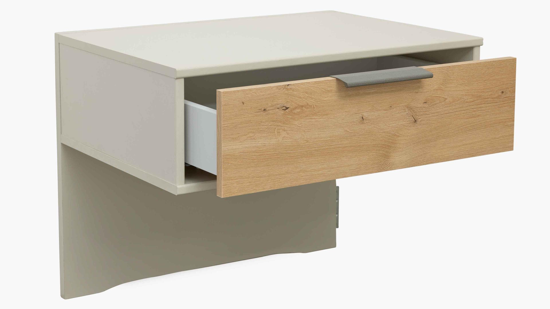 Komplettzimmer Interliving aus Holz in Hellgrau Interliving Schlafzimmer Serie 1026 – Komplettzimmer 003 Champagner & Eiche bianco - vierteilig