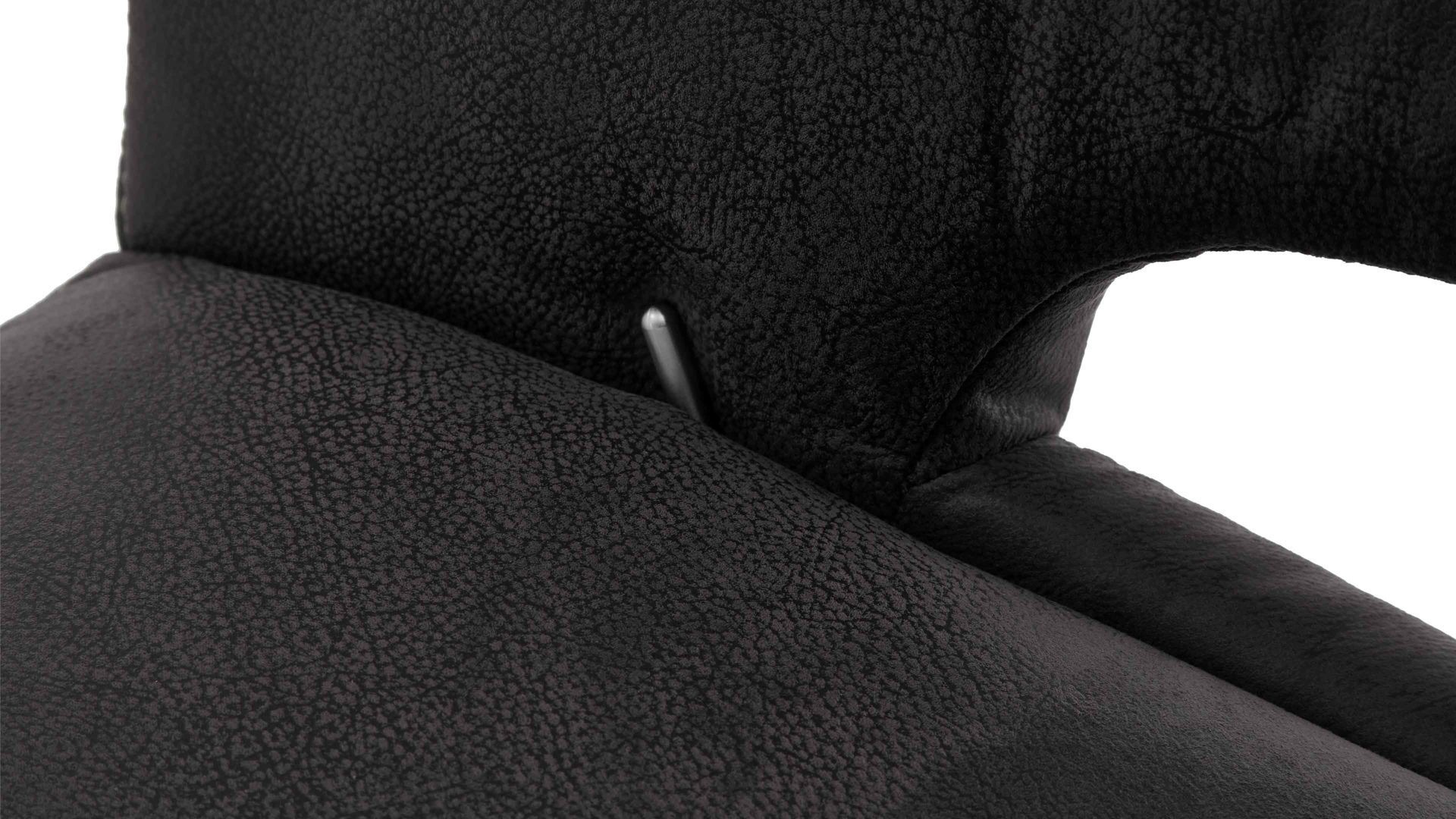 Relaxsessel modulmaster aus Stoff in Anthrazit Modulmaster MM-MP1063 - Relaxsessel 1DRF anthrazitfarbene Mikrofaser Saddle & Chrom-Tellerfuß