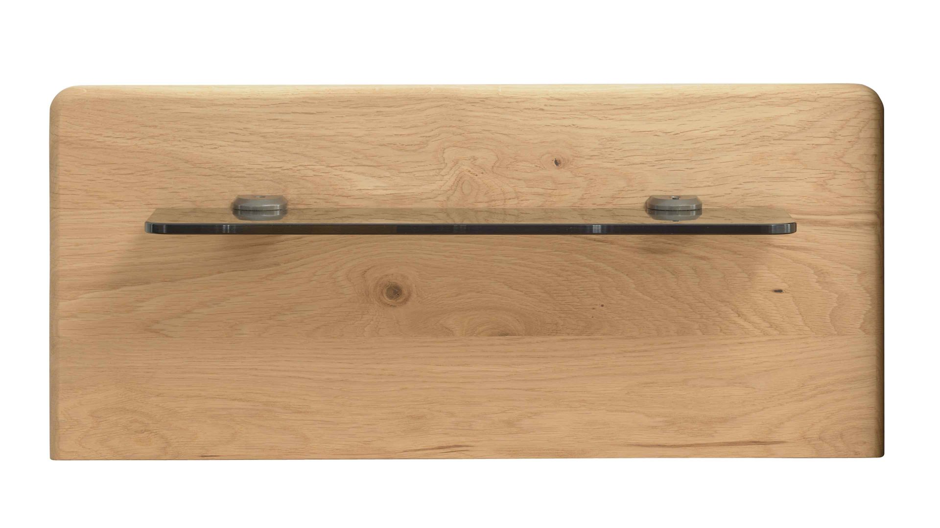 Paneel Interliving aus Holz in Holzfarben Interliving Schlafzimmer Serie 1027 – Paneel-Set Eiche bianco & Rauchglas - zweiteilig