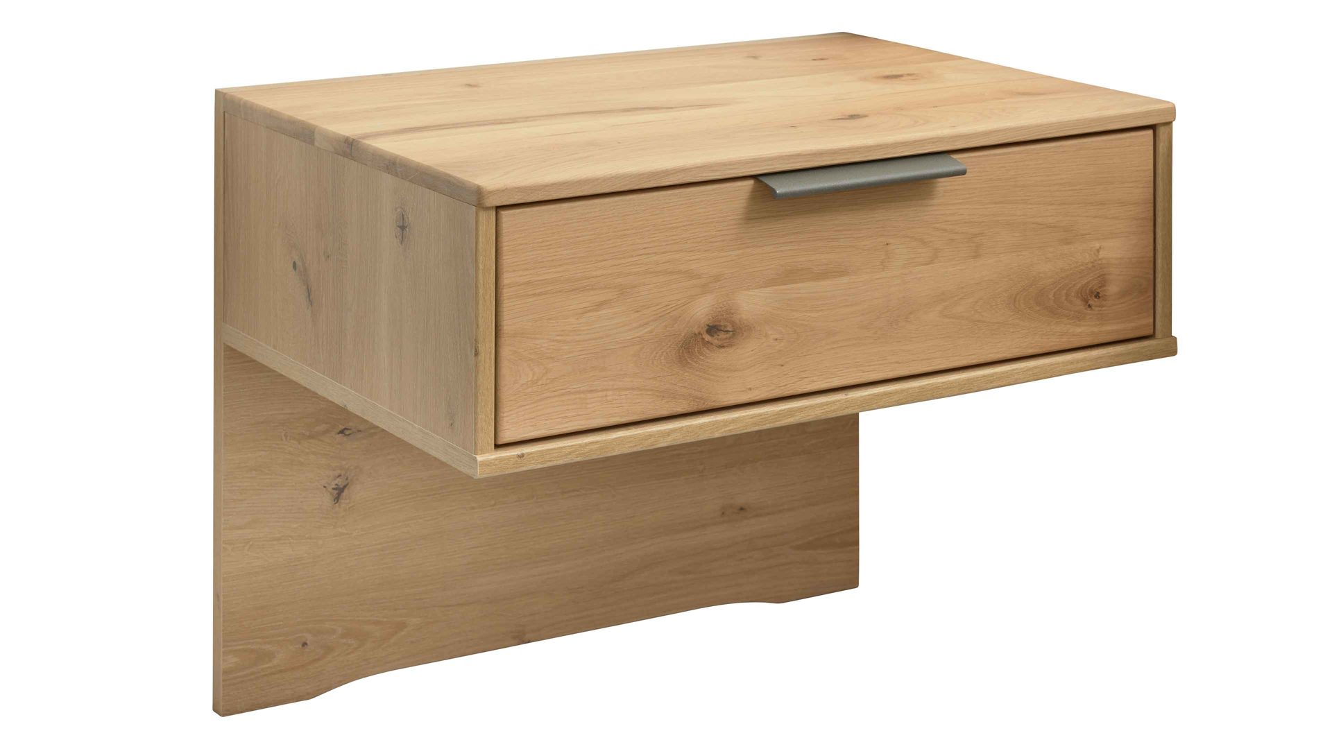 Nachtkommode Interliving aus Holz in Holzfarben Interliving Schlafzimmer Serie 1027 – Nachtkonsolen-Set Eiche bianco - zweiteilig
