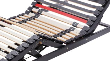 Lattenrost Interliving aus Holz in Anthrazit Interliving Lattenrost Serie 1950 mit Funksteuerung Funk & zwei Motoren – Liegefläche ca. 90 x 220 cm