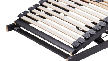 Lattenrost Interliving aus Holz in Anthrazit Interliving Lattenrost Serie1950 mit Funksteuerung Funk & drei Motoren – Liegefläche ca. 80 x 190 cm