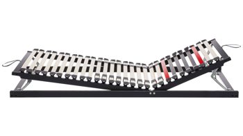 Lattenrost Interliving aus Holz in Anthrazit Interliving Lattenrost Serie 1950 mit manueller Verstellung manuell verstellbar – Liegefläche ca. 100 x 220 cm