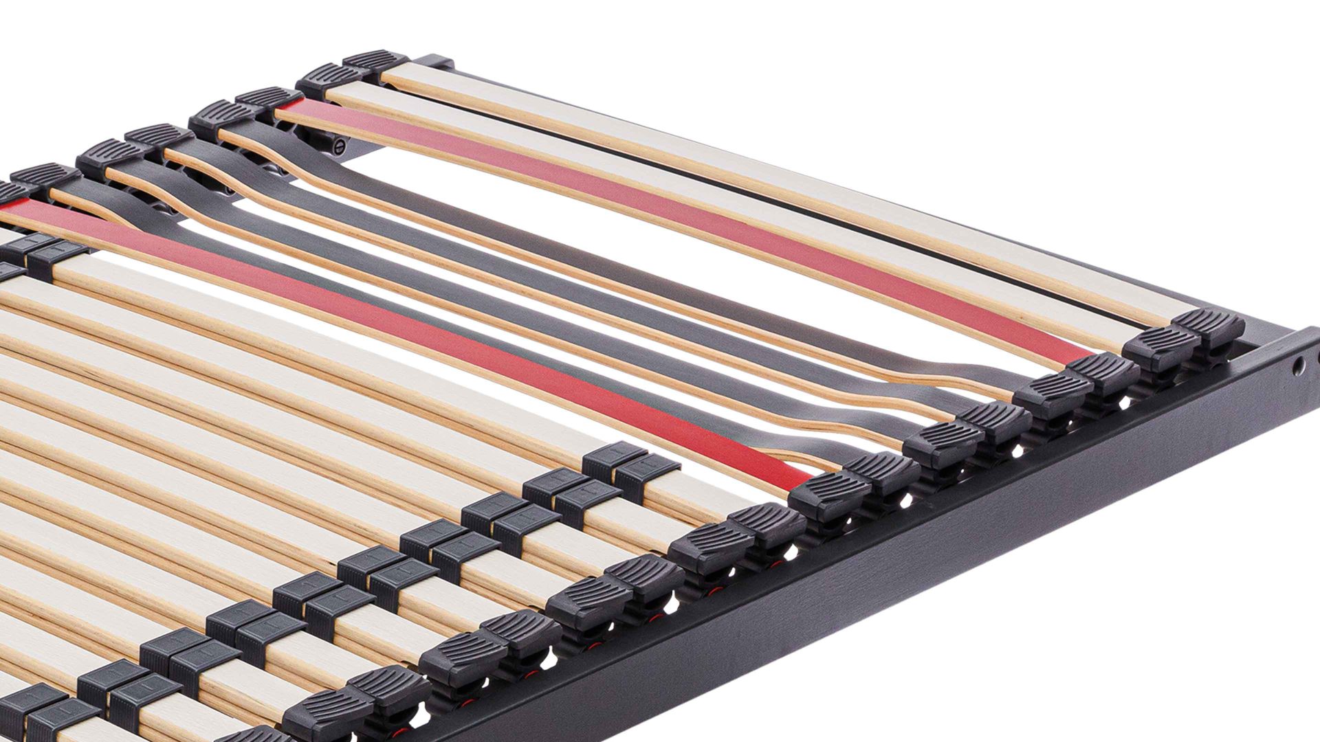 Lattenrost Interliving aus Holz in Anthrazit Interliving Lattenrost Serie 1950 ohne Verstellung – Liegefläche ca. 140 x 200 cm