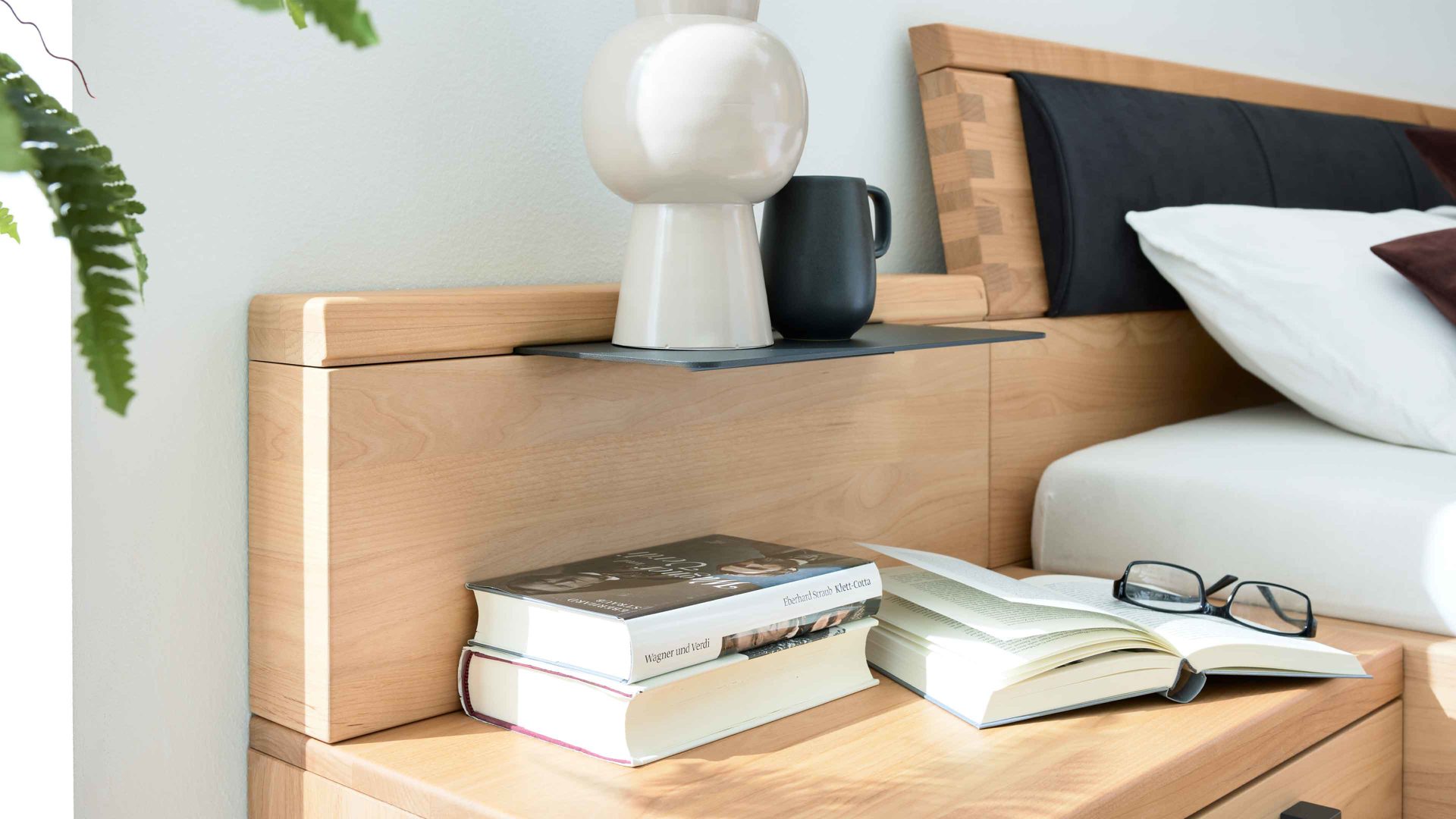 Paneel Interliving aus Holz in Holzfarben Interliving Schlafzimmer Serie 1028 – Paneelaufsatz-Set 1672 Erle - zweiteilig