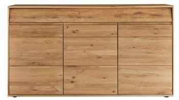 Sideboard Decker aus Holz in Holzfarben Sideboard biancofarbene Wildeiche – Breite ca. 185 cm